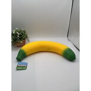 Giant 15" Squeeezy Stretchy Banana Sensory Fun Toy Kids Boy Girl Gift Party NWT